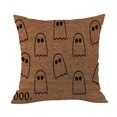 thumbnail image 4 of Dezsed Throw Pillow Covers Halloween Home Pillow Case Witch Pumpkin Grim Face Sofa Pillow Case Halloween Decoration Brown, 4 of 5