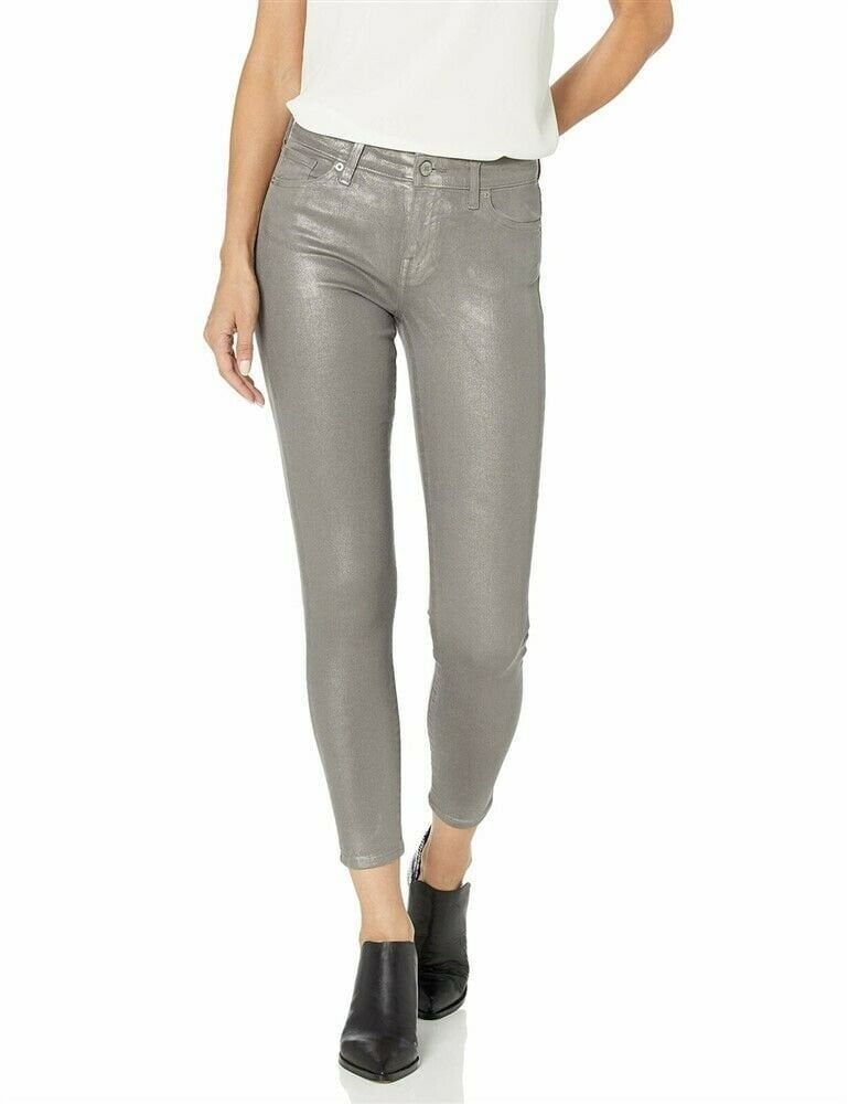 metallic skinny jeans