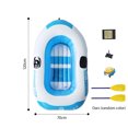 thumbnail image 3 of Kids Inflatable Boat For Pool And Lake Built From Sturdy PVC Featuring Two Air Chambers And Paddles Included, 3 of 8