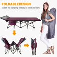 thumbnail image 6 of NAIZEA Folding Bed for Adult, Portable Camping Bed, Folding Sleeping Bed,camping cot with Mattress and Carrying Bag, 6 of 8