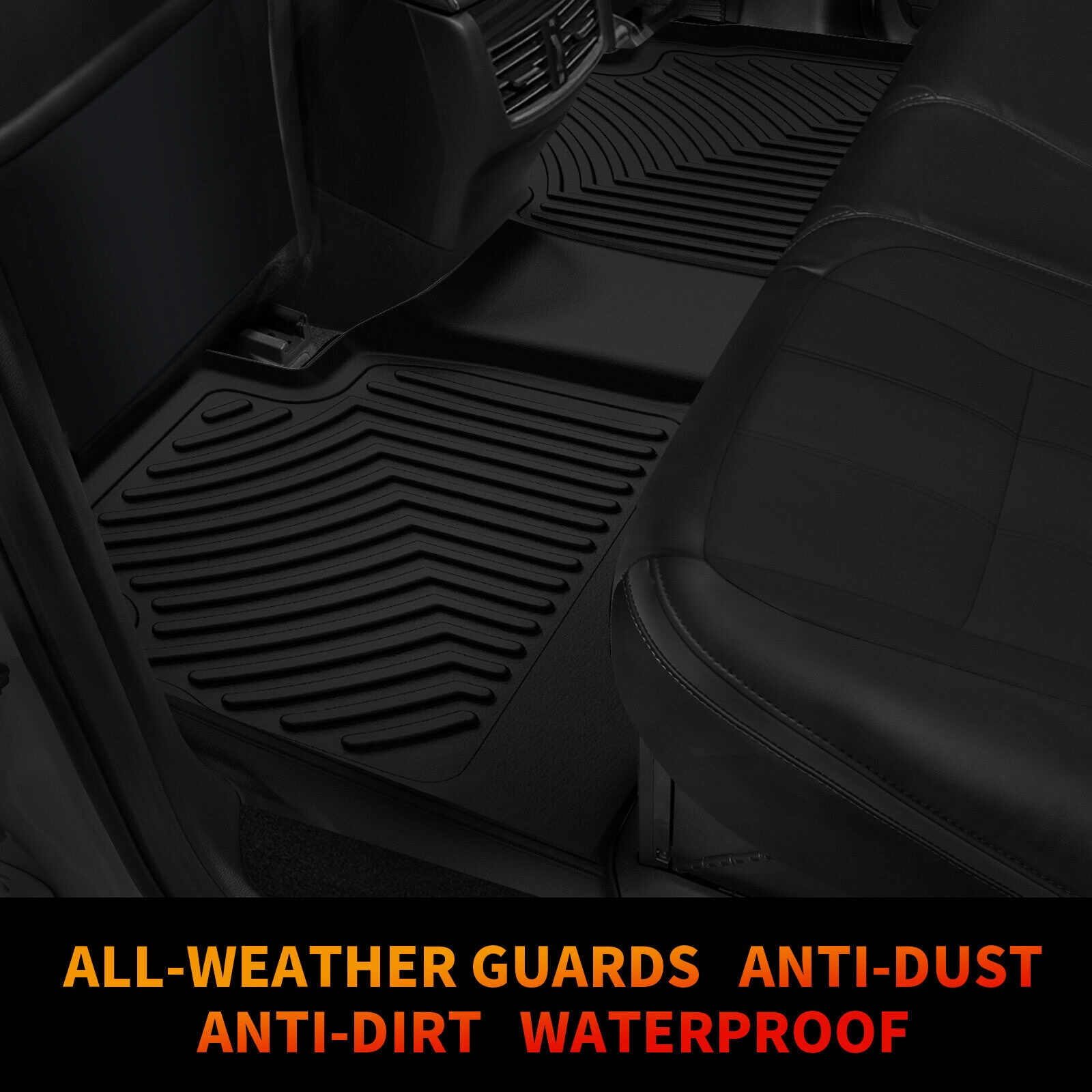 RVNI Floor Mats liner Fits for 2019-2020 Hyundai Santa Fe 5 Passenger Models All Weather Front & Rear Row