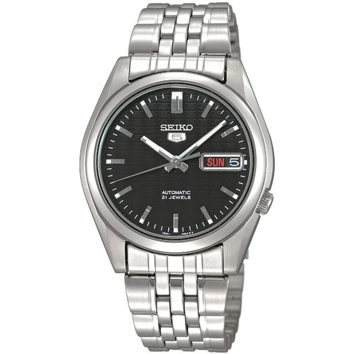 Seiko Men's 5 Automatic SNK361K Black Stainless-Steel Automatic Dress Watch