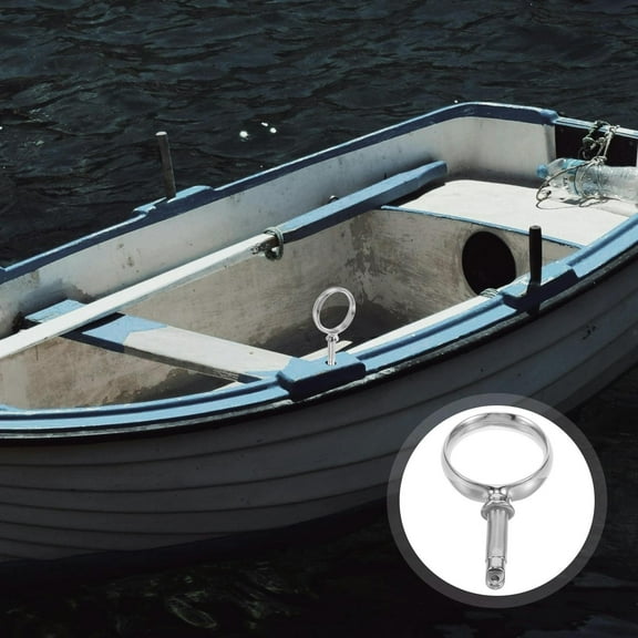 HOMEMAXS Stainless Steel Oarlock Socket Shaft Rowlocks Oarlock Side Mount Paddle Holder Boat Rowlocks Socket Bracket For Marine Row Boat Water Rafts Kayak