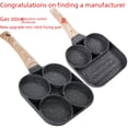 thumbnail image 1 of Non-Stick Four-Hole Frying Pan with Flat Bottom for Simultaneous Egg/Pancake Cooking, Versatile Breakfast & Steak Pan Suitable for Gas Stoves, Efficient Multi-Cooking Tool, Stylish Gift Option,FCM, 1 of 5