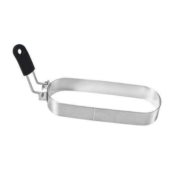 Griddle Ring Omelette Cooker Crumpet Ring with Heat Resistant Handle for Household Cafe and Restaurant Use