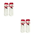 thumbnail image 3 of Wweixi Winter Socks With Moisture-wicking Technology Soft And Comfortable For Feet Wide Application Red hat snowman 2Set, 3 of 6
