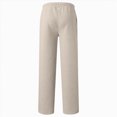 thumbnail image 4 of CAUYDY Youth Boy's Baggy Sweatpants Kis Straight Leg Open Bottom Casual Pants Tween Elastic Waist Athletic Joggers Sweat Pants With Pockets Khaki Sizes 9-10 Years, 4 of 5