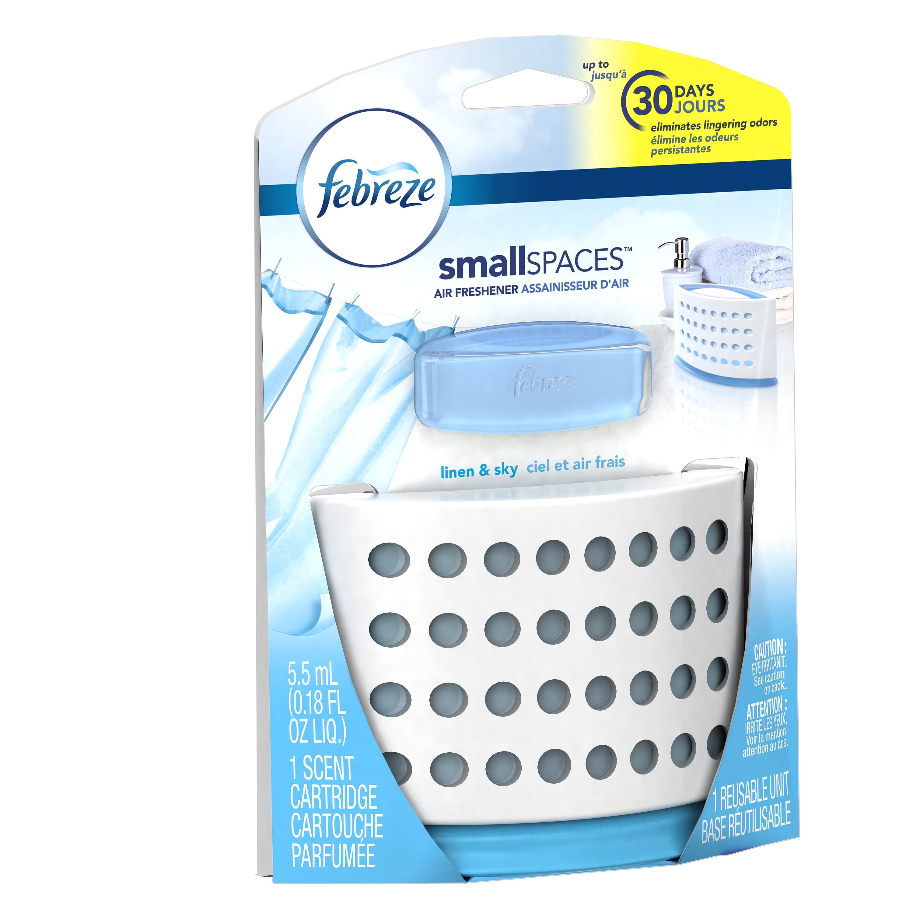 Febreze SmallSpaces Linen & Sky Starter Kit Air Freshener (1 Count ... Febreze SmallSpaces Linen & Sky Starter Kit Air Freshener (1 Count ...