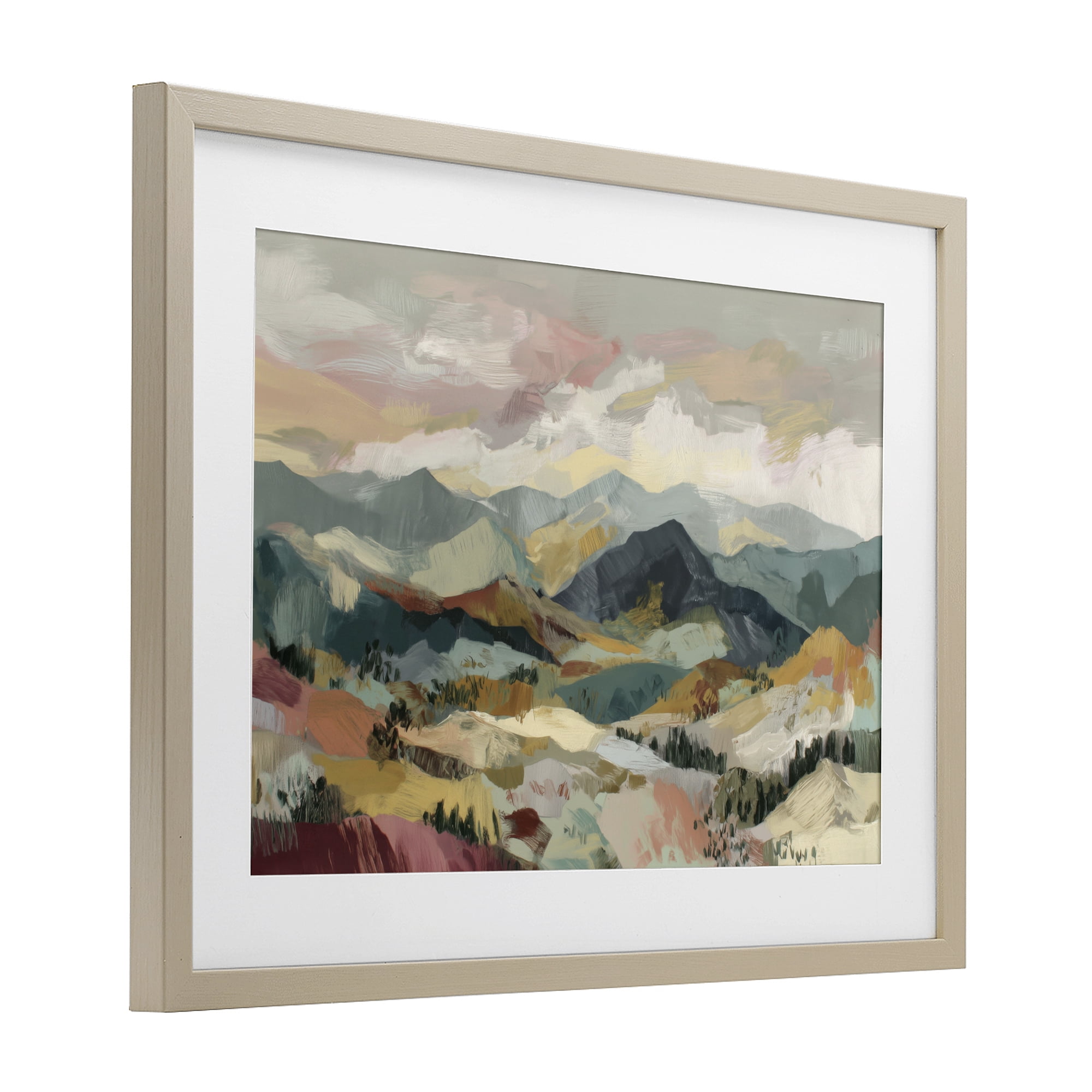 Stupell Industries Mountain Valley Vista Birch Framed Print Under Glass, design by Chromatic Storm Studio