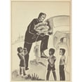 thumbnail image 3 of Vernon Winslow 19x24 Black Modern Framed Museum Art Print Titled - Country Life Stories; Some Rural Community Helpers Pl21 (1938), 3 of 5