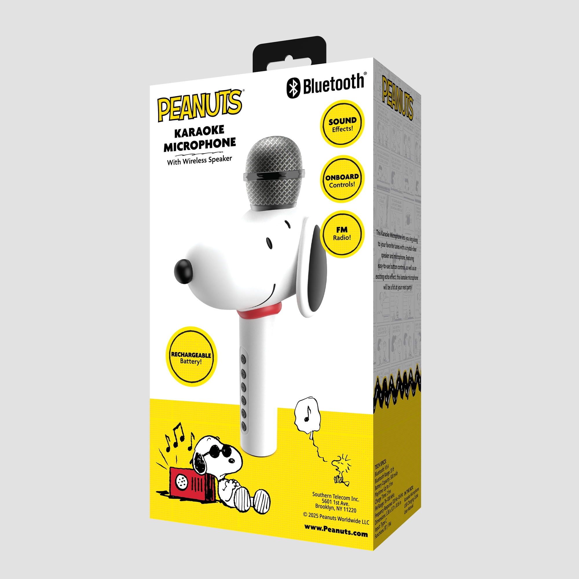 Bluetooth スピーカー スヌーピー マイク 新作デザインPEANUTS