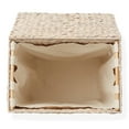 thumbnail image 7 of Casafield Large Laundry Hamper with Lid and Removable Liner Bag - Whitewash White, Woven Water Hyacinth Laundry Basket for Clothes, 7 of 7