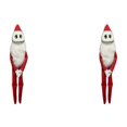thumbnail image 1 of Adorno Halloween Felpa Muñeca Esqueleto Pierna Larga Recuerdos Fiesta () Rojo, 1 of 4