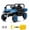 Blue, variant on 12V Four‑Wheel UTV with Powered Tilting Cargo Bed, 2WD Rear‑Wheel Drive, 2.4G Remote Control, Bluetooth Audio, LED Headlights, Max Speed 3 MPH,Green