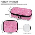 thumbnail image 7 of Jiueut Breast Cancer Insulin Storage Bag Pink Ribbon Insulin Bags for Women Insulin Cooler Bag Cooling Storage Carrying Pouch Storage Bags with Zipper Diabetic Supply Bag, 7 of 7