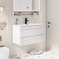thumbnail image 2 of Eclife 36-Inch Wall Mounted Single Bathroom Vanity with Integrated Sink Top, Faucet, 2 of 9