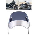thumbnail image 1 of Hilitand Retro Front Windshield,Motorcycle Windscreen Guard,Universal Retro Round Headlamp Fairing Front Windshield For 5-7in Headlights, 1 of 8
