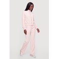 thumbnail image 3 of Women's Mock Neck Zip Front Velour Top, 3 of 4