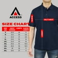 thumbnail image 5 of Access Men's Short Sleeve Classic Uniform Pique Polo Shirt (Navy, Large), 5 of 7