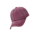 thumbnail image 4 of Cotton Baseball Cap Solid Color Dome Replacement Breathable Easy Matching Outdoor Adjustable Sunproof Hat Headgear Wine Red, 4 of 9