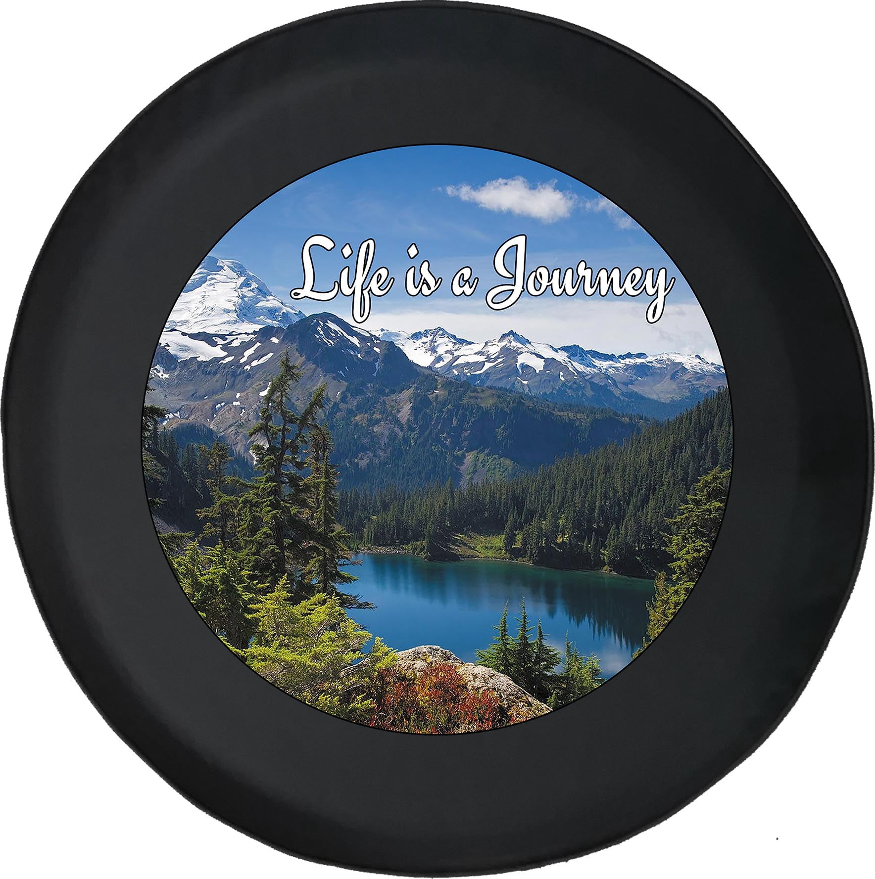 Black Tire Covers Tire Accessories for Campers, SUVs, Trailers, Trucks, RVs and More Life is