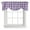 Purple, variant on Blue White Plaid Tie Up Valance Curtains for Windows, Kitchen Curtains Window Shades, Gradient Geometric Buffalo Checkered Light Filtering Roman Curtain Valances for Bedroom/Bathroom/Cafe 54"x18"