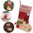 thumbnail image 2 of Medias Lindas Felpa Navidad Santa Muñeco Nieve Reno Decoraciones para Árboles, 2 of 9