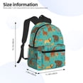 thumbnail image 4 of Lsque Cute Animals Classic Casual Backpack - Large Capacity Water-Resistant Backpack for School, Work, Travel, and Outdoor Activities, 4 of 8