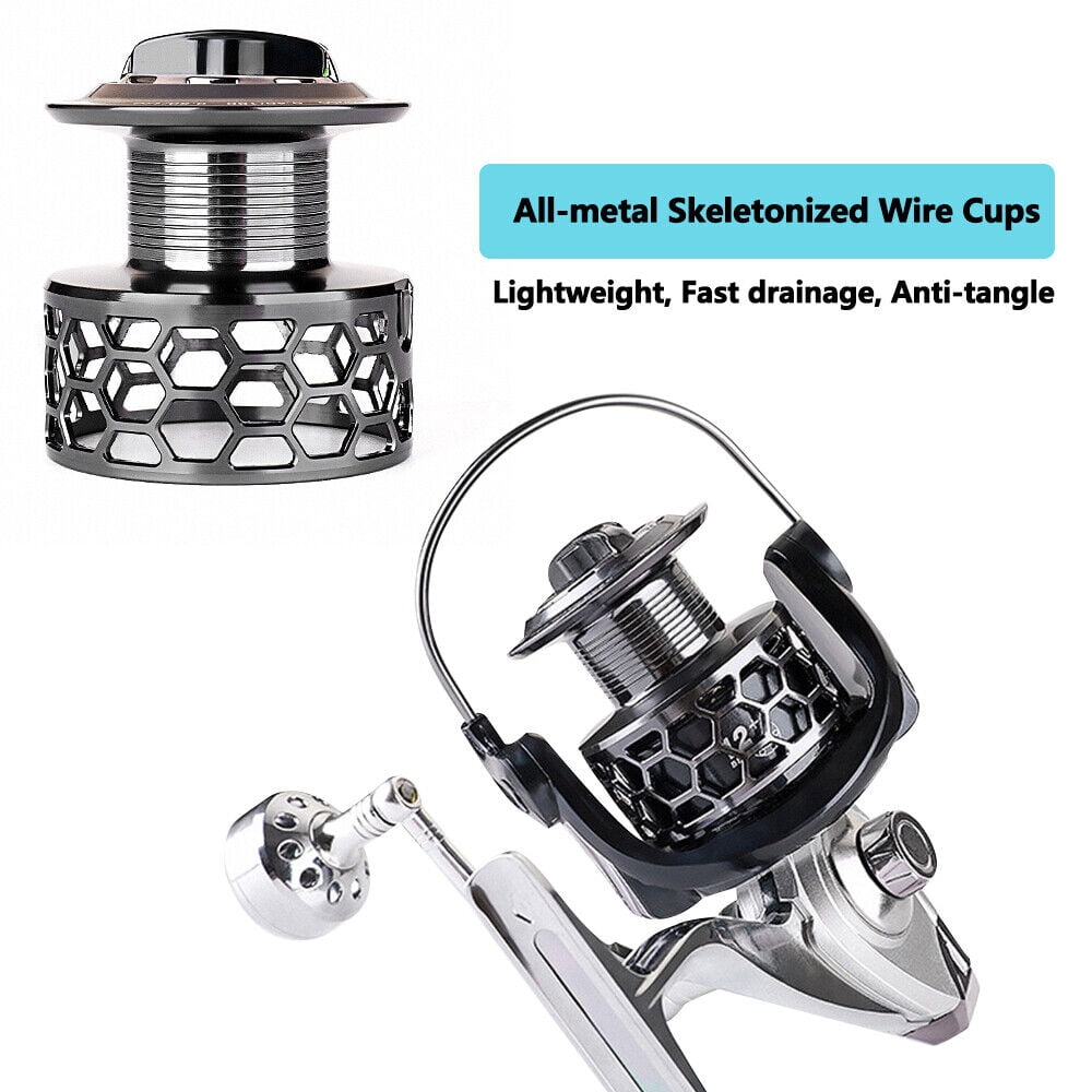 4.9:1/5.2:1 Fishing Spinning Reel Metal 14+1 BB Gear Ratio Fishing Reel