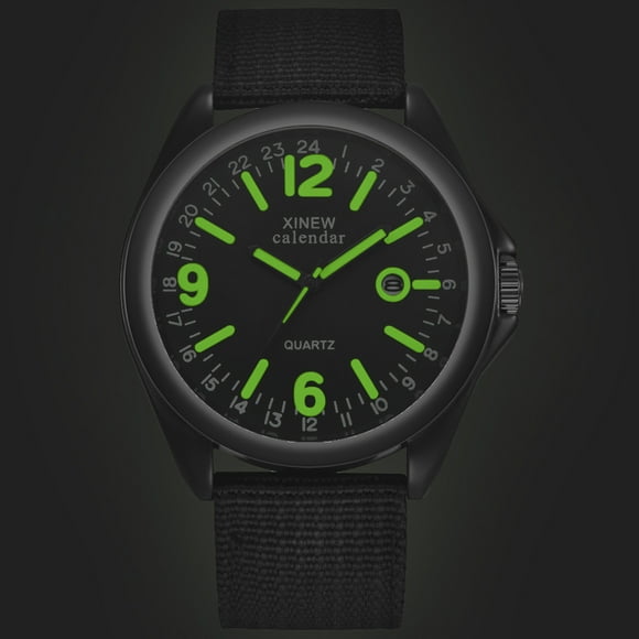 EGNMCR Men's Quartz Watch Military Mens Quartz Watch Black Dial Date Luxury Sport Wrist Watch men watch