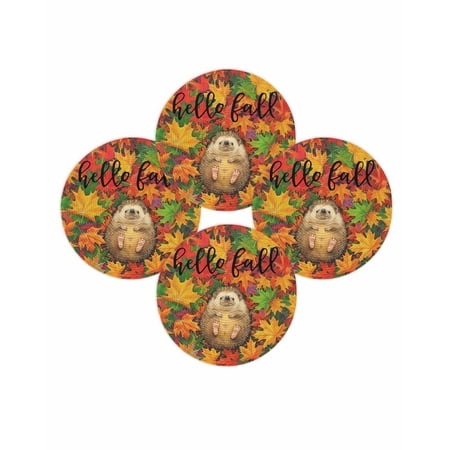 Fall Round Placemats Set of 4 Watercolor Hedgehog Maple Leaves Place Mats Thanksgiving Woven Placemat Fruit Buffalo Circle Braided Table Mat for Kitchen Dining Table Autumn Party Home Decor 15 Inch Fall Round Placemats Set of 4 Watercolor Hedgehog Maple Leaves Place Mats Thanksgiving Woven Placemat Fruit Buffalo Circle Braided Table Mat for Kitchen Dining Table Autumn Party Home Decor 15 Inch