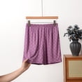 thumbnail image 2 of Bovxnpu Womens Pajama Shorts Sleep Loungewear Bottoms Pajama Shorts Polka Print Cotton Plus Size Pocketed Sleepwear, 2 of 6