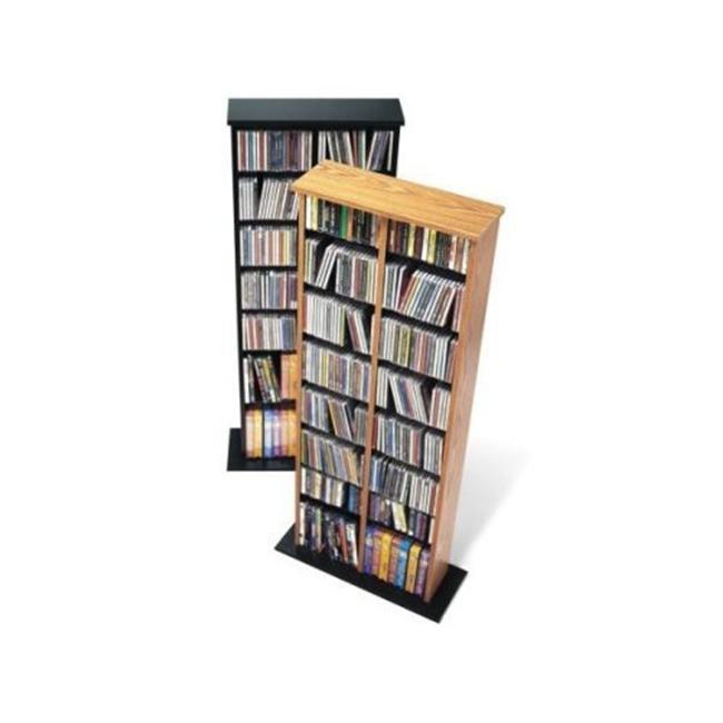 Prepac Double Multimedia Tower Storage Oak and Black Walmart