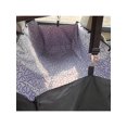 thumbnail image 3 of 1pc Foldable Waterproof Double Layer Pet Car Seat Cover For Rear Seat, Dog & Cat Moving Bed, 3 of 4