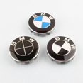 thumbnail image 3 of Zshan 4 Pcs Auto Wheel Center Caps for 68MM Rim Center Caps Wheel Center Badge Shape Decoration Accessories, Black, 3 of 4