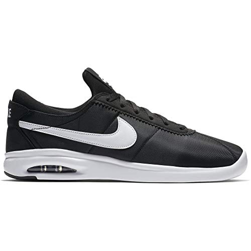 Nike SB Air Max Bruin Vapor TXT Skate Shoe, Black/White-Black,