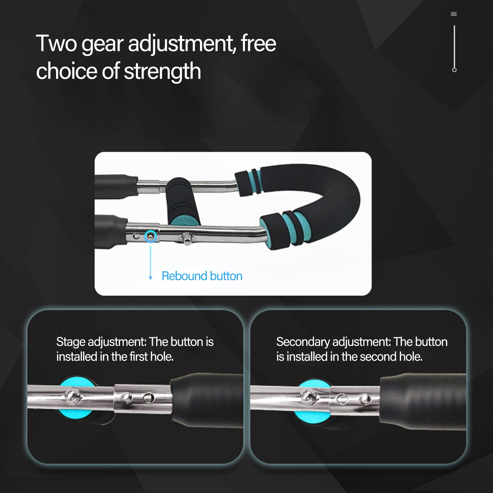 Portable Adjustable Spring Workout Rod Muscle Strength Trainer Arm Exerciser Forearm Workout Equipment Enduring