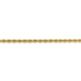 thumbnail image 3 of Real 14kt Yellow Gold 3mm Regular Rope Chain; 18 inch; Lobster Clasp; for Adults and Teens; for Women and Men, 3 of 5