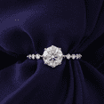 thumbnail image 4 of Eclet Jewels 2 Ct Round Brilliant Cut Diamond Ring - 14K White Gold Over Ring - Engagement Wedding Prong Setting Ring for Women's - Party Wear Diamond Ring - Beautiful Promise Ring for Women's, 4 of 9