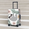 thumbnail image 2 of Lsque Cute Cartoon Sloth Printed Luggage Cover, Travel Luggage Protector,Scratch and Dirt Resistant, Fits 18-32 Inch Luggage - X-Large, 2 of 9
