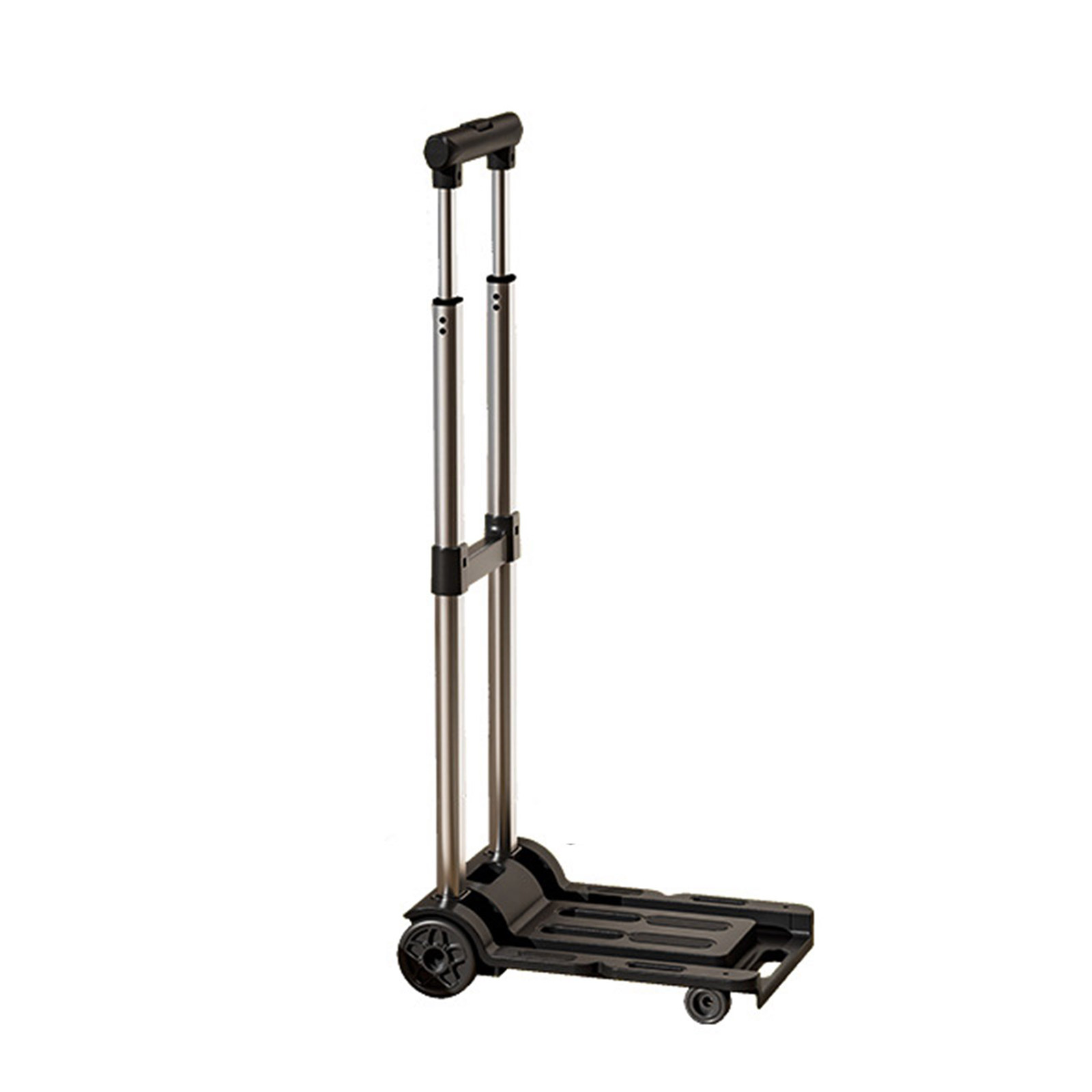 Light Weight Aluminum Folding Hand Truck Portable Cart Trolley Suitable for Easy Storage and Transport, Travel Shopping