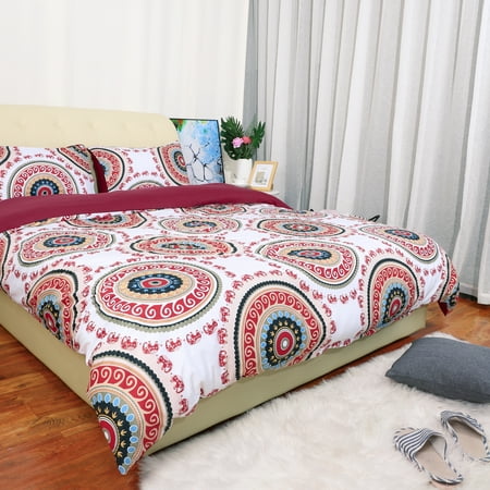 Bohemian Duvet Cover Sets With 2 Matching Pillow Shams Soft