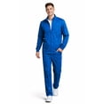 thumbnail image 5 of M&M SCRUBS Men’s Scrub Jacket Zip Front – Stretch Medical Warm-Up Jacket with 5 Pockets, ID Loop (True Royal Blue, X-Small), 5 of 8