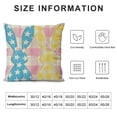 thumbnail image 5 of Nawypu Happy Easter Pillow Covers Welcome Peeps Buffalo Plaid Bunny Rabbit Easter Decor Spring Outdoor Pillows Decorative Throw Pillows Cases Set of Cushion Covers for The Home Couch Sofa, 5 of 5