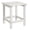 White, variant on Weather Resistant 15 Square Patio Side Table for Adirondack Chair, HDPE Outdoor End Table for Porch, Pool, Balcony, White