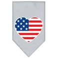 thumbnail image 4 of Pet and Dog Bandana Screen Printed, "American Flag Heart", 4 of 10