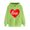 Green, variant on Womens Hoodies Pullover Graphic Printed Sweatshirts Hooded Pullover Tops Valentine's Day Long Sleeve with Pockets