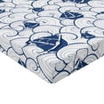 thumbnail image 2 of Ambesonne Nautical Fitted Sheet, Boat on Ocean Journey, Queen Size, Blue and White, 2 of 3