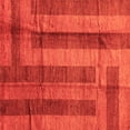 thumbnail image 1 of Ahgly Company Indoor Square Abstract Orange Contemporary Area Rugs, 8' Square, 1 of 1