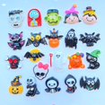 thumbnail image 3 of Cabujones de resina con parte trasera plana para Halloween, accesorio de decoración artesanal de joyería para álbum de recortes, dibujado a mano, novedad, 10 unidades, 3 of 4